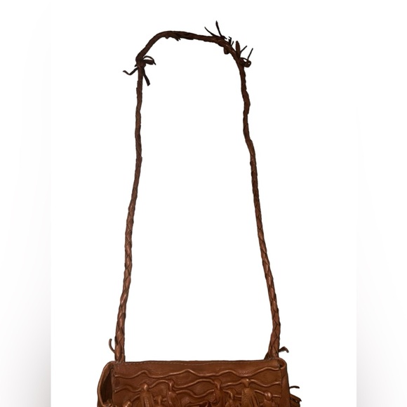 ✅Moondancer Leather Buttery Soft Handmade Leather Dark Saddle Taos Purse - Picture 2 of 12